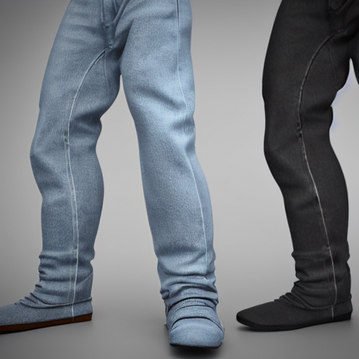 Stable Diffusion prompt: 3D render of a jeans trousers - PromptHero