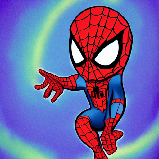 Stable Diffusion prompt: Chibi Spiderman, modern Disney - PromptHero