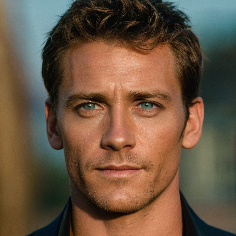 front shot, actor photo of a   looks at viewer, cinematic shot