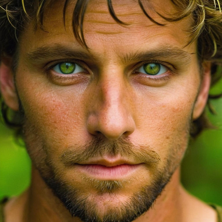 front shot, actor photo of a Caucasian iuguy with olive  sinners bnndertone andgreen eyes  looks at viewer, cinematic sh