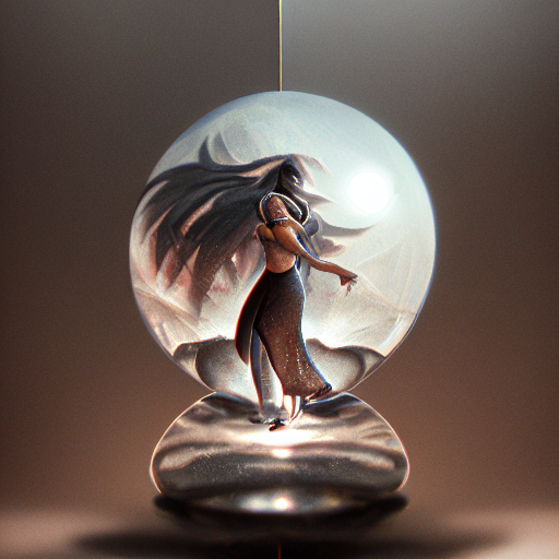 Waifu Diffusion prompt: crystal ball with a beautiful - PromptHero