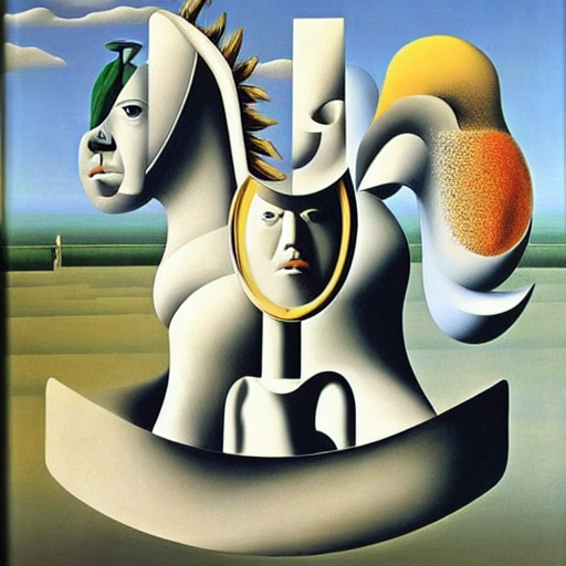 by Rene Magritte surrealist by Picasso