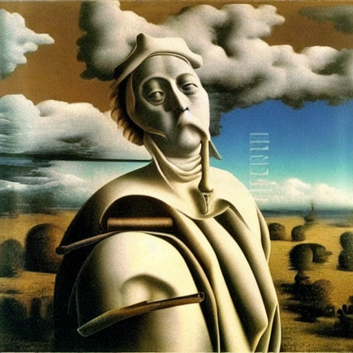 by Rene Magritte surrealist by da Vinci