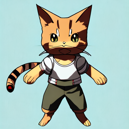 Openjourney prompt tabby cat anime in pokemon design PromptHero