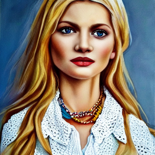 Stable Diffusion prompt: portrait of blonde young female, - PromptHero
