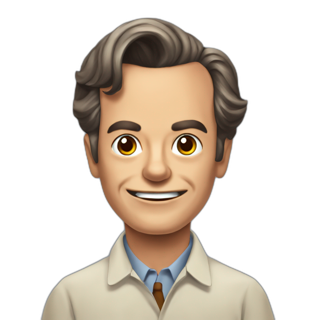 A TOK emoji of a young richard feynman