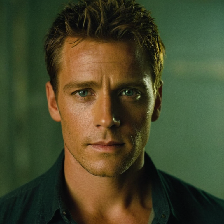 front shot, actor photo of a   looks at viewer, cinematic shot