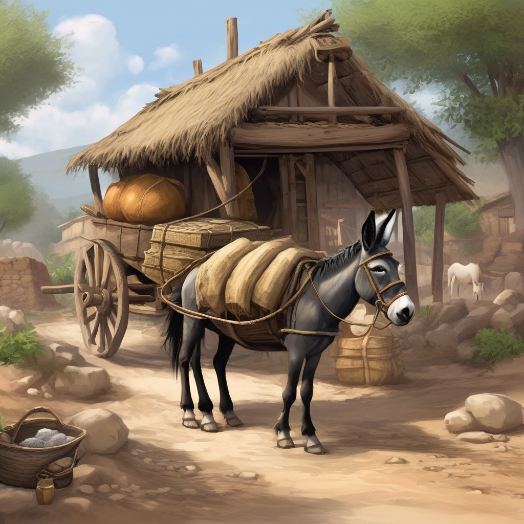Salty Adventures: The Legendary Journey of the Salt Merchant and His Ass-tounding Donkey!