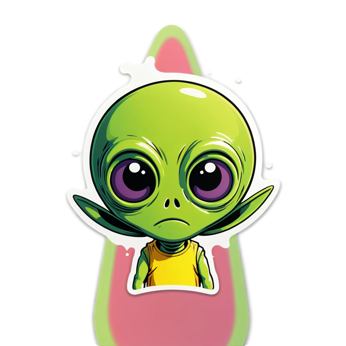 multi-eyed alien stickers