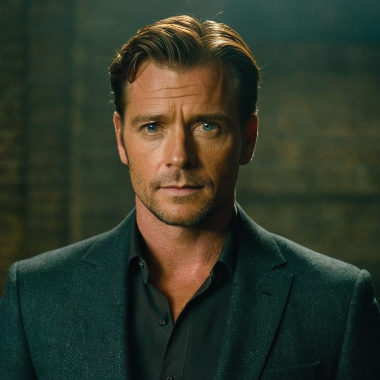 front shot, actor photo of a M  looks at viewer, cinematic shot