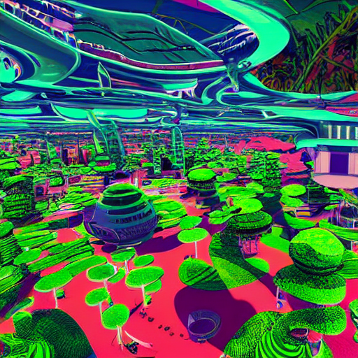 Stable Diffusion prompt: human colony on unknown planet - PromptHero