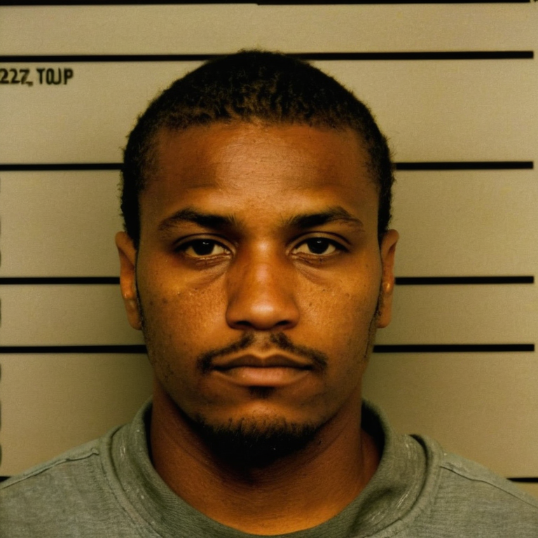 front shot, mugshot photo of a   looks at viewer, cinematic shot