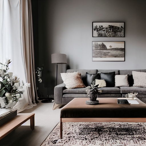 Stable Diffusion prompt: Cozy modern living room, soft - PromptHero