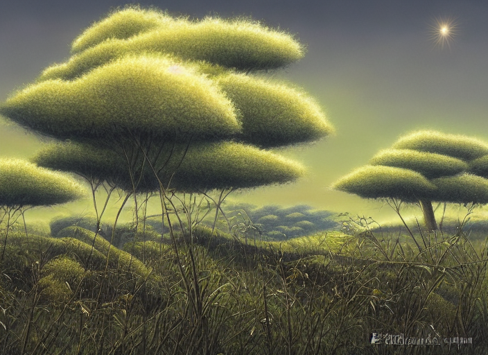 Tanks grass sun cloud trees drawing