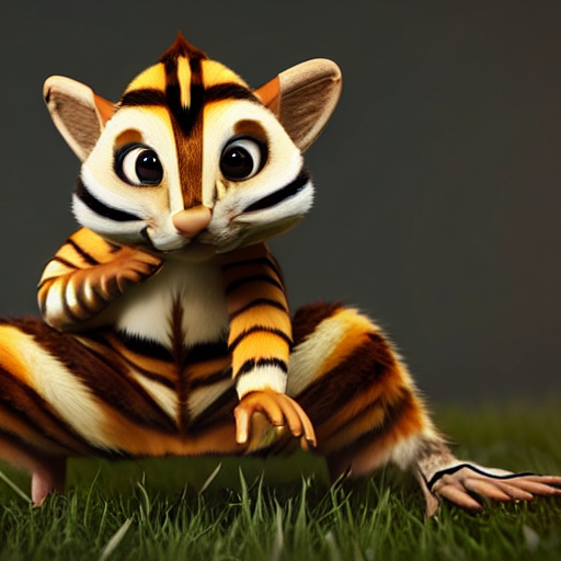 chipmunk dressed in Kraven the Hunter's costume