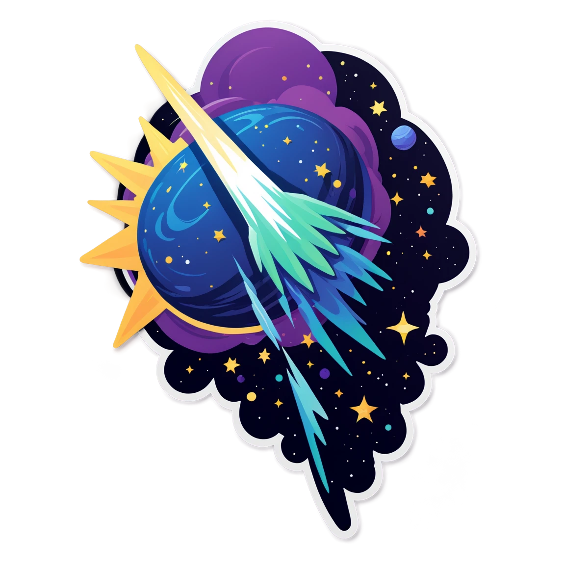 comet space stickers