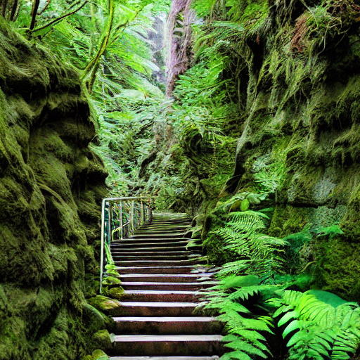 Stable Diffusion prompt: fern canyon gorge in oregon, - PromptHero