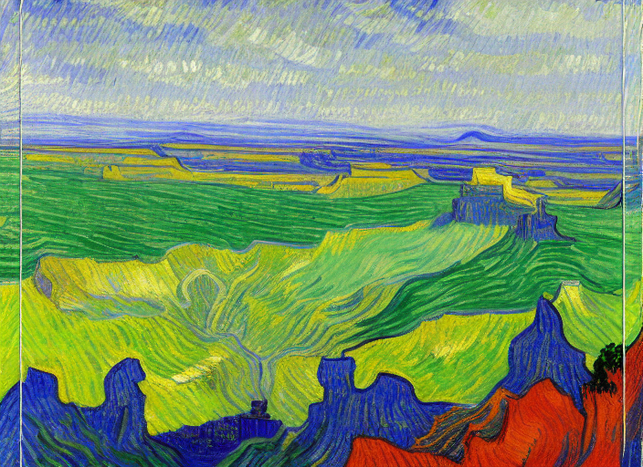 Grand Canyon  by Vincent van Gogh