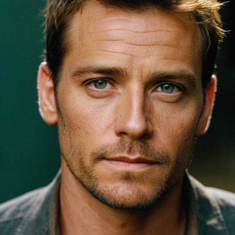 front shot, actor photo of a   looks at viewer, cinematic shot