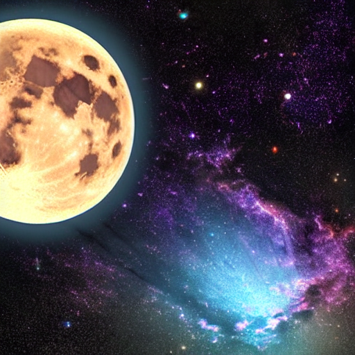 Stable Diffusion prompt: galaxies, moon planet - PromptHero