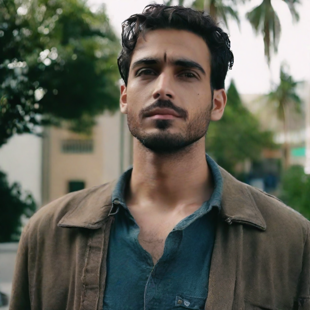 front shot, photo of I have  looks at viewer, cinematic shot