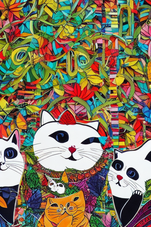 a fat cat and two fat 