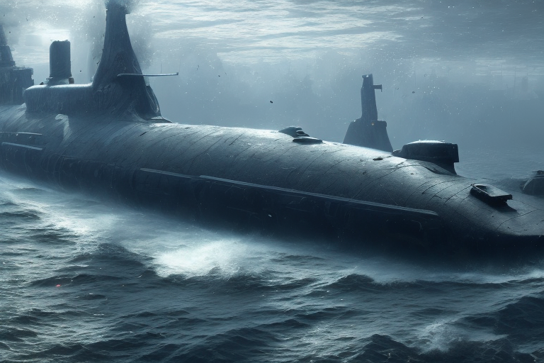 Openjourney prompt: Deep water guard submarine - PromptHero