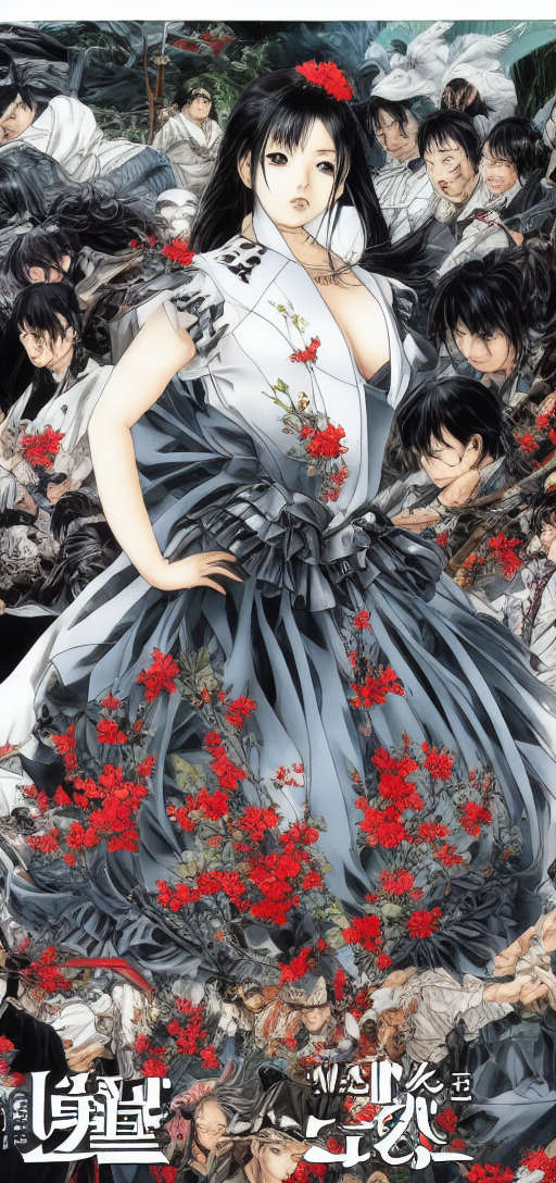 By murakami with black hair by takehiko inoue and kim jung gi and hiroya oku and masakazu katsura and kim jung gi and hi