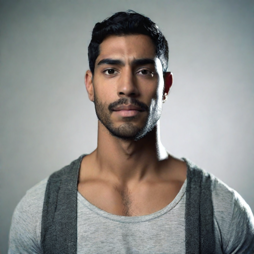 front shot, photo of hispanic  looks at viewer, cinematic shot