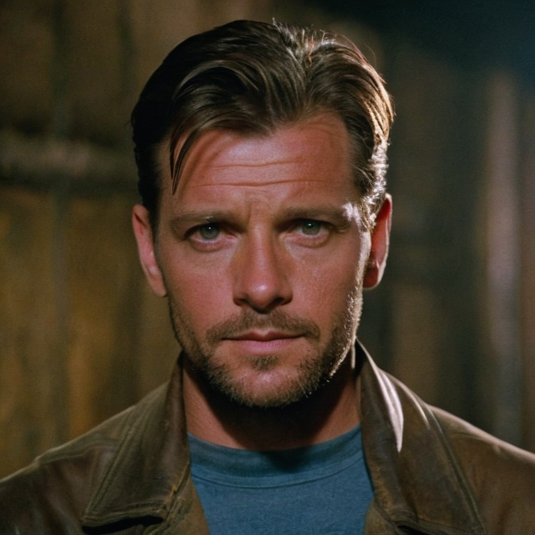 front shot, actor photo of a Stg  looks at viewer, cinematic shot