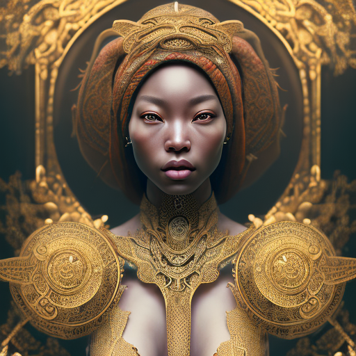 Openjourney Prompt Portrait Of Woman Oriental African Prompthero