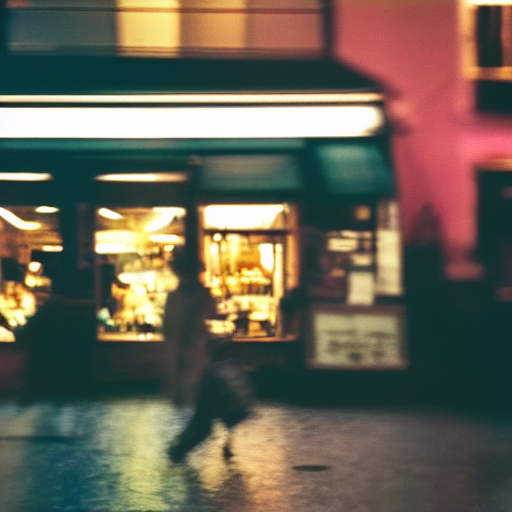 Stable Diffusion prompt: Front photograph of a cafe at - PromptHero