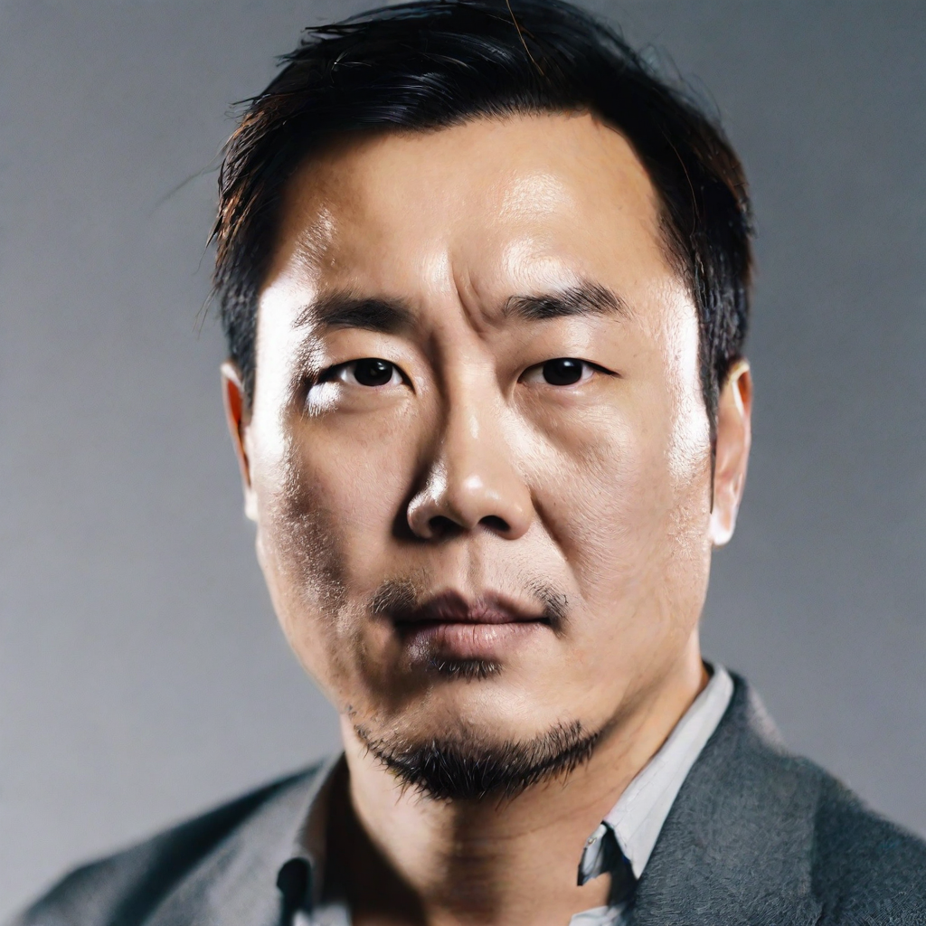 front shot, photo of asian looks at viewer, cinematic shot