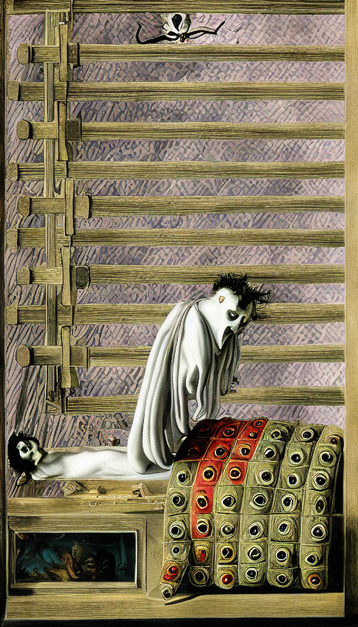 Devil and 2 minions by Salvador Dali