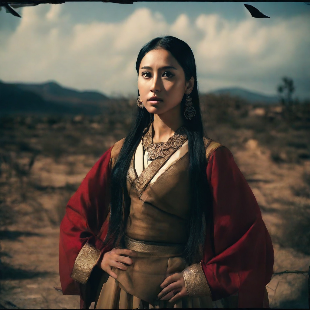 front shot, photo of Tan  looks at viewer, cinematic shot