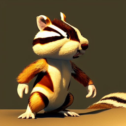 chipmunk dressed in Kraven the Hunter's costume