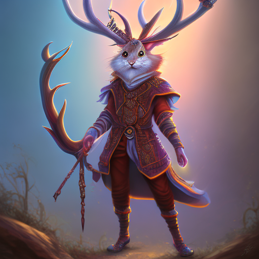 Openjourney prompt: jackalope mage, dnd, colorful, - PromptHero