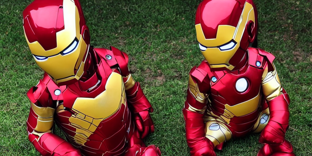 Stable Diffusion prompt: baby wearing iron man costume - PromptHero