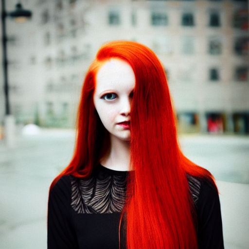 Stable Diffusion prompt: girl with long red hair, - PromptHero