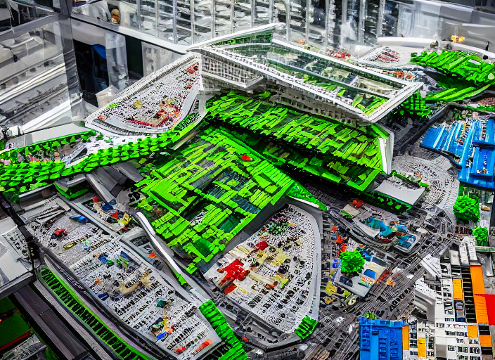Seattle Public Library, Lego build