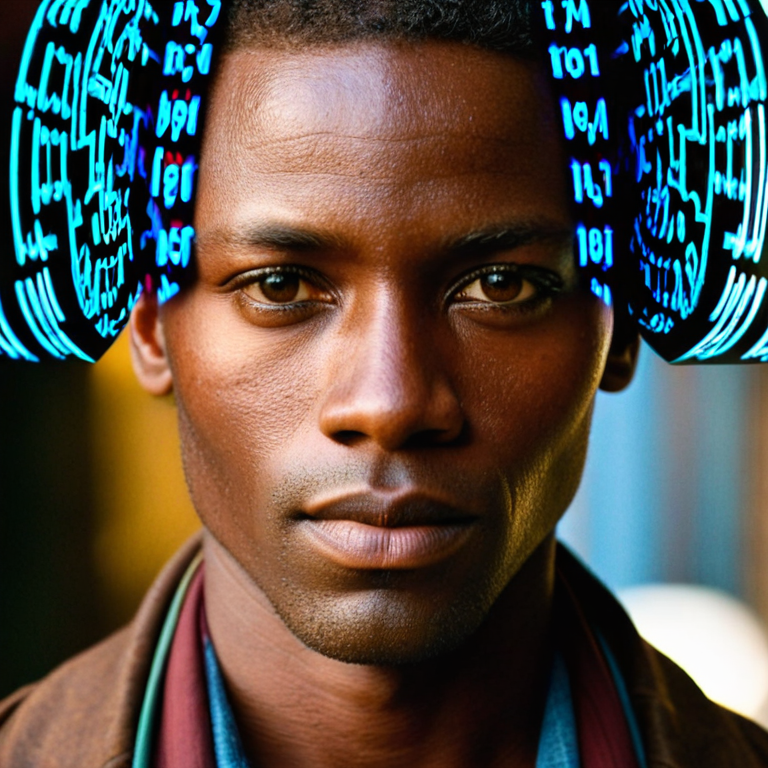 front shot, actor photo of a Darker skin  looks at viewer, cinematic shot