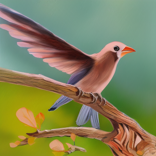 Diffusion Models Bird Mo-Di Diffusion prompt: nature scenery, painting, bird - PromptHero