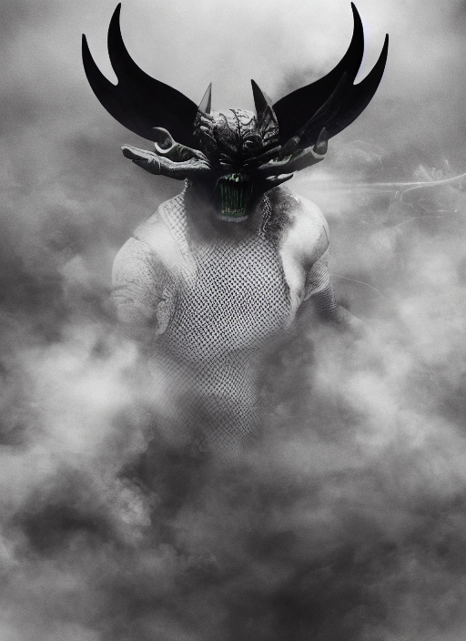 An devil with an hand as body