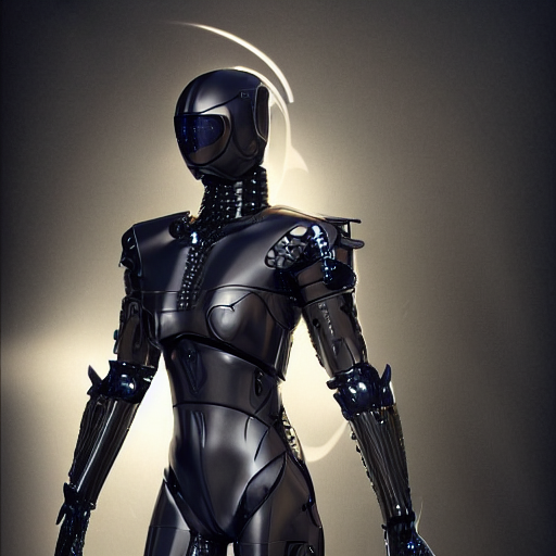 Stable Diffusion prompt: knight cybernetic suit on kneel - PromptHero