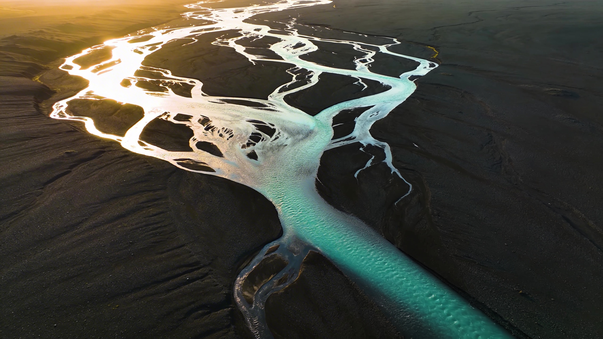 Iceland glacial rivers