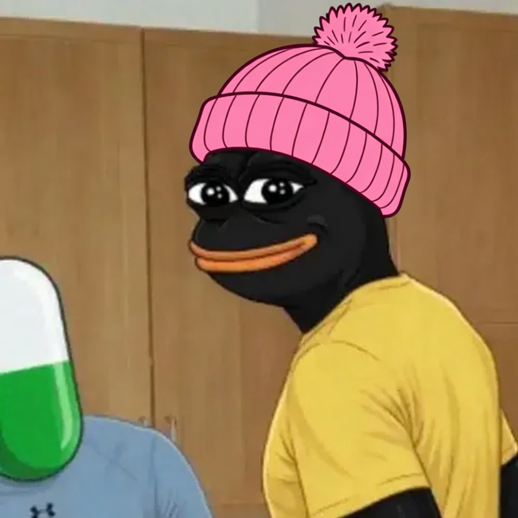 The Black Pepe wif hat