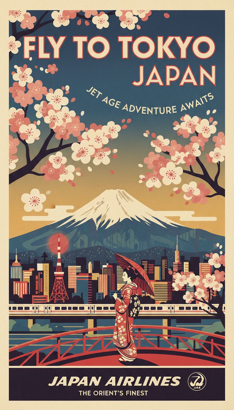 Vintage Tokyo Poster