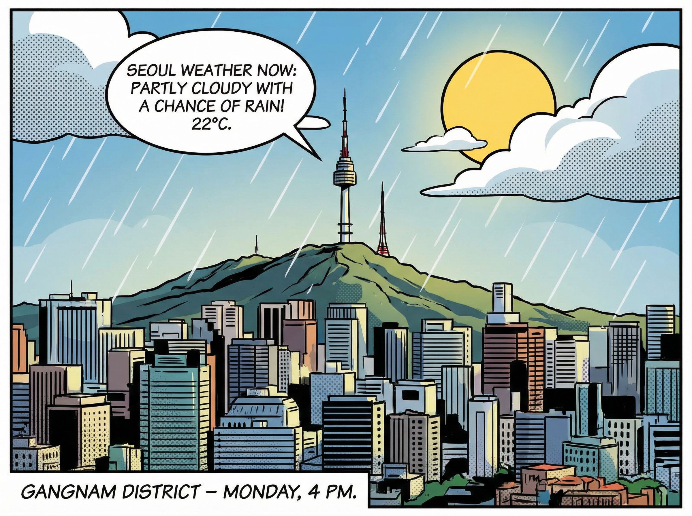 Seoul weather comic