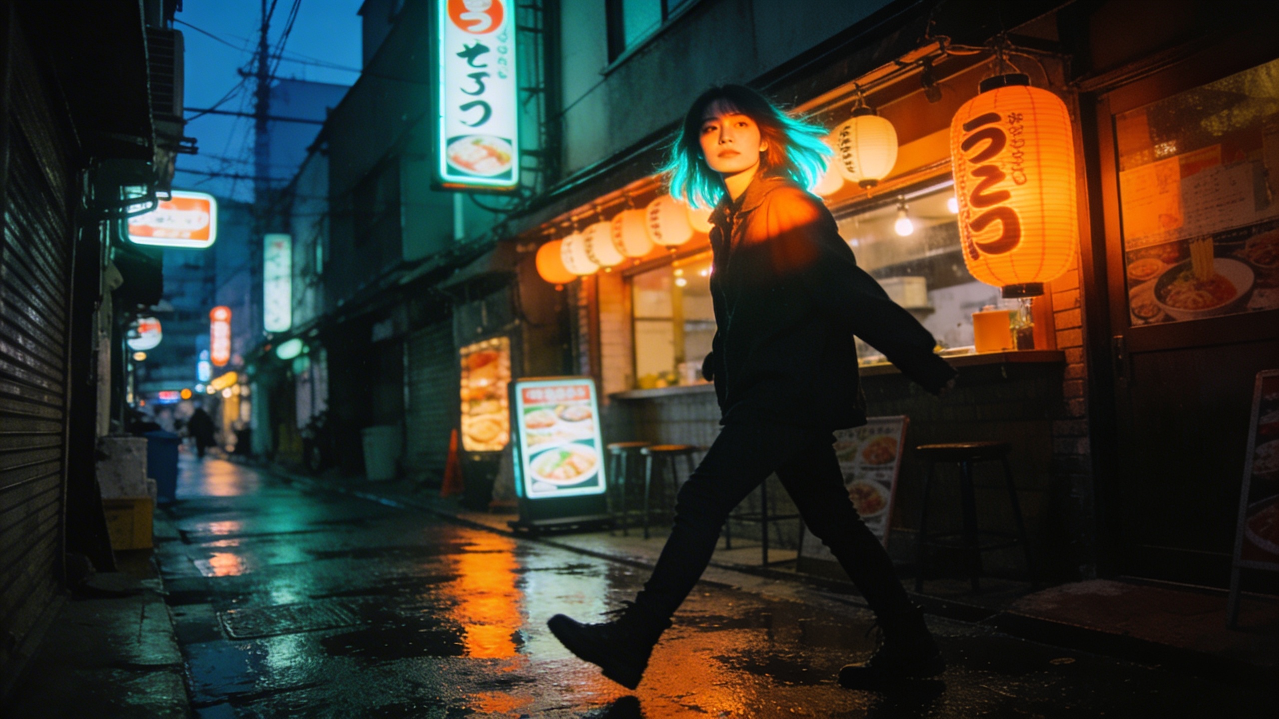 Tokyo neon portrait